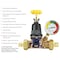 Apollo 3/4 in. Bronze Double Union PEX-A Barb Water Pressure Regulator with Gauge EPXPRV34WG - alternate 7